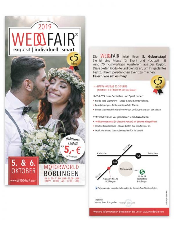 Printmedien-Flyer-für-Messe-Weddfair-Böblingen
